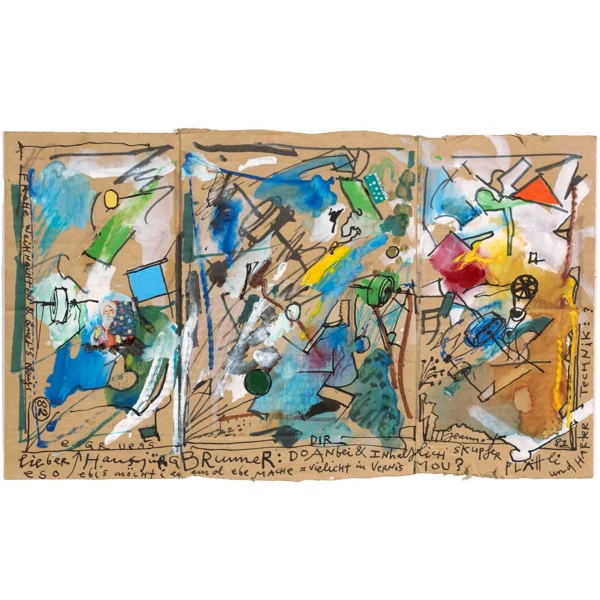 Jean Tinguely — FROHE WEIHNACHTEN & GUET'S NEUJS, 1981/82 MERRY CHRISTMAS AND A HAPPY NEW YEAR, 1981/82