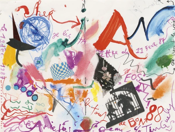 Jean Tinguely — Lettre à Jan Krugier, 19.déc.1987
