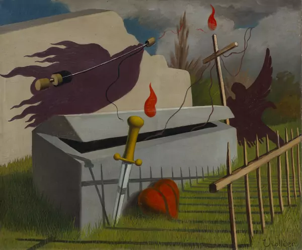 Jean VIOLLIER (1896-1985), "Le Fantôme", 1929 huile — DognyAuction