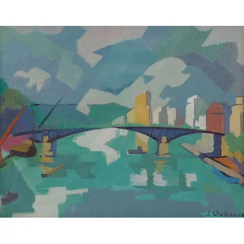 Jean Viollier — "Paysage. Pont Mirabeau".