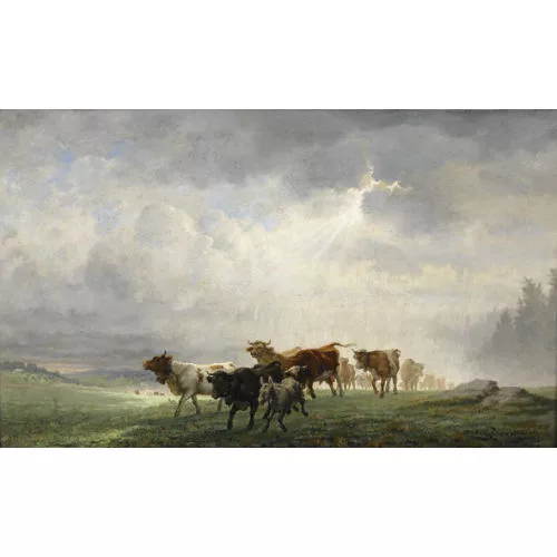 Jeanmaire Edouard — "Vaches chassées par l′orage".