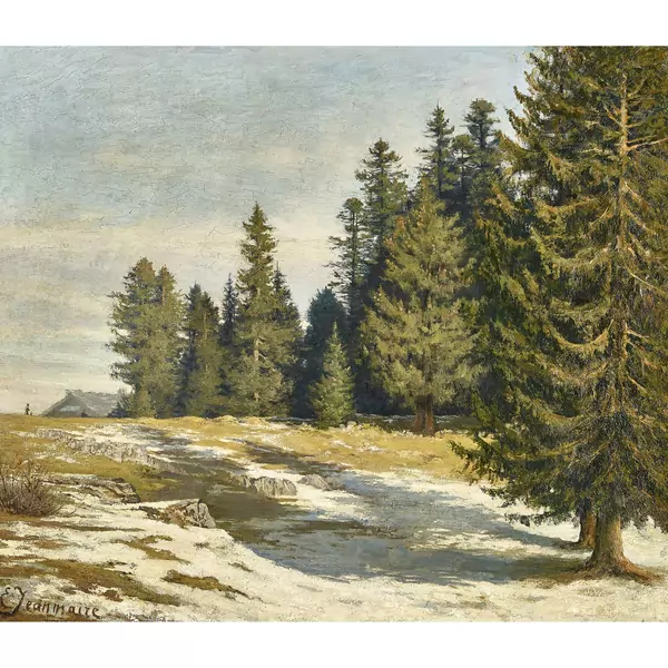 "Étude d'après nature à la Joux-Perret"