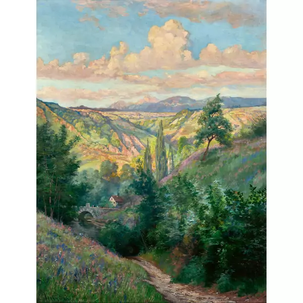 "Lumière du soir à Hermance"