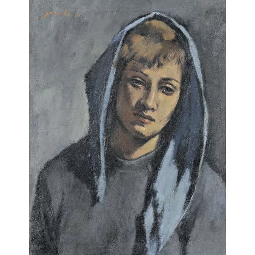 Jeanne BARRAUD-PELLET — "Tête à l′écharpe".