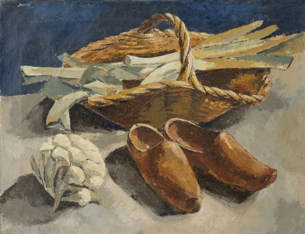 Jeanne BARRAUD-PELLET — Jeanne BARRAUD-PELLET (1907-2000), 'Nature morte aux sabots"