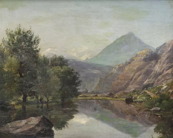 Jean-Philippe GEORGES (1810-1864), "À Vernayaz", Huile sur toile — DognyAuction