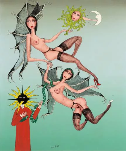 Jérôme Bromfay — Deux dames ailées et un magicien