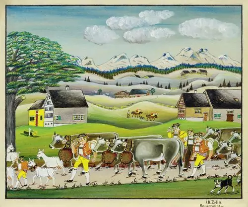 JOHANN BAPTIST ZELLER — Alpfahrt. — Koller Auktionen