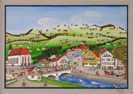 Alpfahrt durch Appenzell, 1957