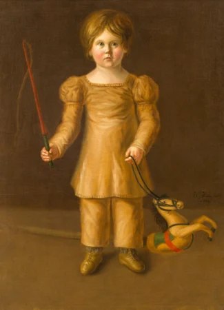 Bildnis eines Knaben mit Steckenpferd, 1824