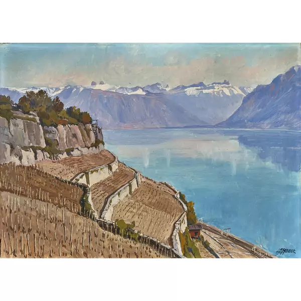 Herbstliche Ansicht des Lavaux