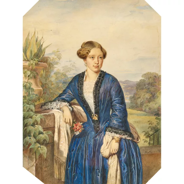 Johann Friedrich Dietler — Sitzende Dame.