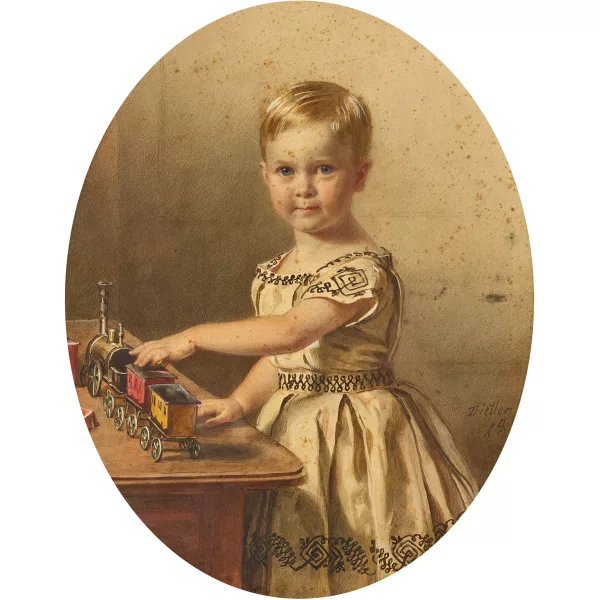Johann Friedrich Dietler — Porträt eines kleinen Mädchens.