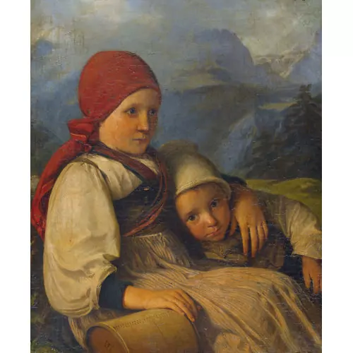 Zwei Bauernkinder