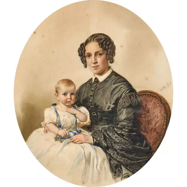 "Caroline Bourgeois et son Neveu Eugène Simon ..."