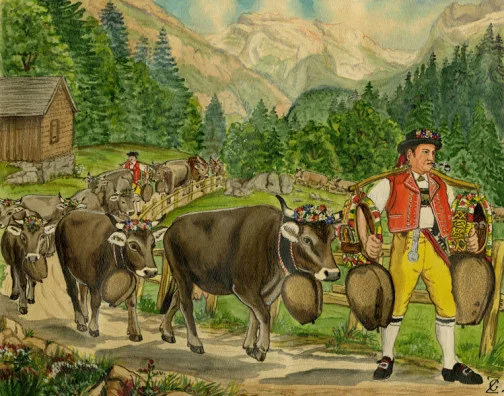 Johann Georg Zähndler — Alpaufzug