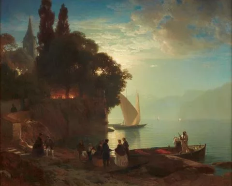 Johann Gottfried Steffan — Eine Sommernacht am Genfer See