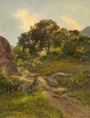 Bergpfad bei Murg, 1843