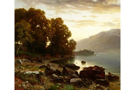 Sonnenuntergang bei Iseltwald am Brienzersee