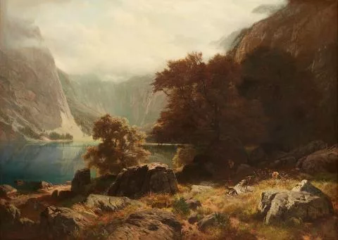 Johann Gottfried Steffan — Der Obersee bei Berchtesgaden