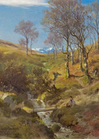 Bächlein in der Gegend des Starnberger Sees, 1876