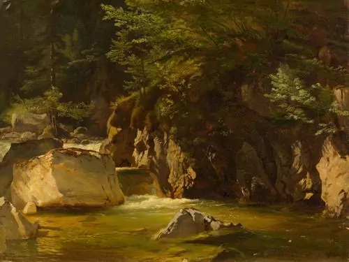 JOHANN GOTTFRIED STEFFAN — Bergbach. 1883. — Koller Auktionen