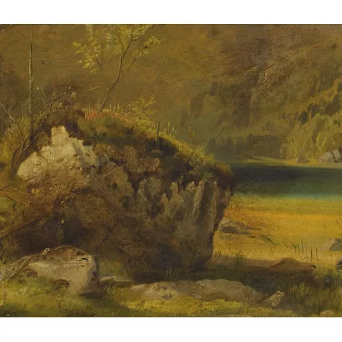 Johann Gottfried Steffan — "Am Ufer Klöntalersee".