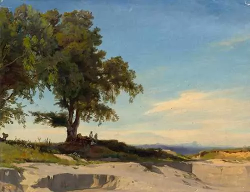 JOHANN GOTTFRIED STEFFAN — Landscape study (probably Italy). — Koller Auktionen