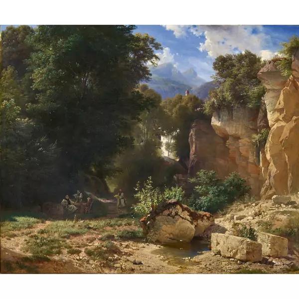 "Felsige Landschaft bei München"