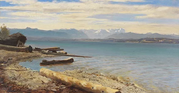Johann Gottfried Steffan — Blick auf die Zugspitze vom Starnberger See