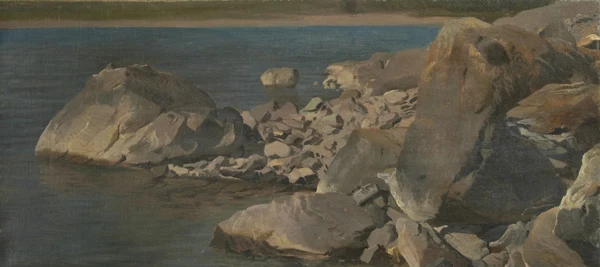 Johann Gottfried Steffan — Ufergestein in Fly bei Weesen am Walensee