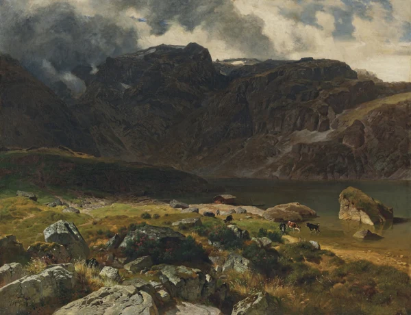Johann Gottfried Steffan — Der hintere Murgsee (St. Galler Alpen), 1878