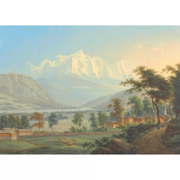 Johann Heinrich Bleuler — PAYSAGE ALPINE MOUNTAIN LANDSCAPE