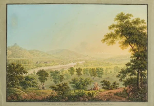 Johann Heinrich Bleuler — Vue du château de Habsbourg