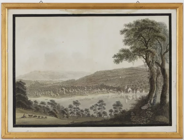 Johann Heinrich Bleuler — Vue de Kusnacht, dans le canton de Schwitz