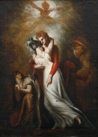 Hüon und Rezia vereint, Fatime, Scherasmin, Oberon in Begleitung von Nadine, 1804/1805