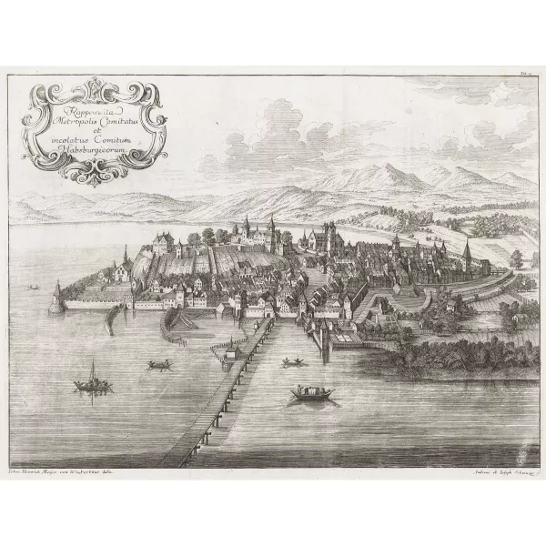 Johann Heinrich Meyer — "Rapperswila Metropolis Comitatus et incolatus Comitum Habsburgicorum".