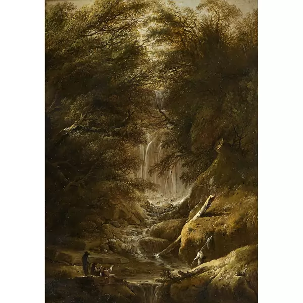Bergbach mit Wasserfall