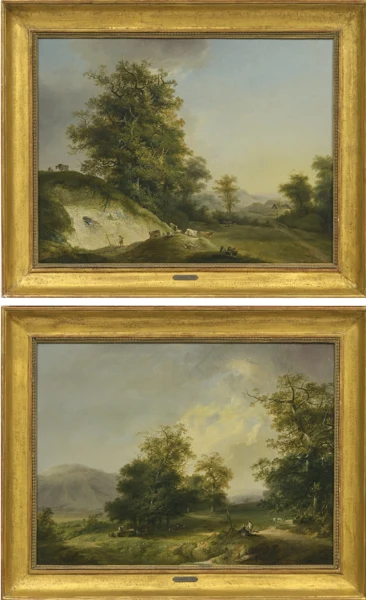 Johann Heinrich Wüest — Steinbruch, 1790Ideallandschaft mit Figuren, 1790