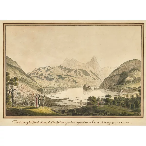 Johann Jakob Aschmann — "Von der Verschüttung des Dorfs Lauerz u. dieser Gegenden im Canton Schweiz".