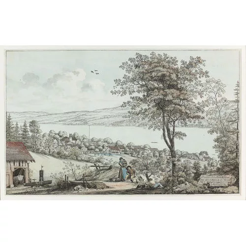 Johann Jakob Aschmann — "Prospect v. Rüschlikon/am Zürichsee. n.d. Natur./No. 7.".