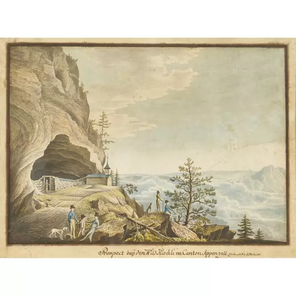 "Prospect bey dem Wild Kirchli im Canton Appenzell"
