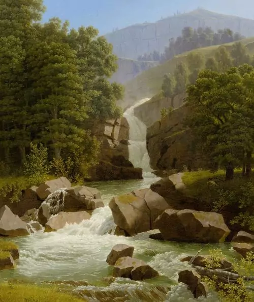 JOHANN JAKOB BIEDERMANN — Oberer Reichenbachfall in Oberhasli. — Koller Auktionen