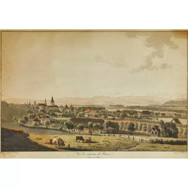 Johann Jakob Biedermann — "Vûe des environs de Berne".