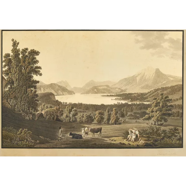 Johann Jakob Biedermann — "Vue du Lac de Lucerne".