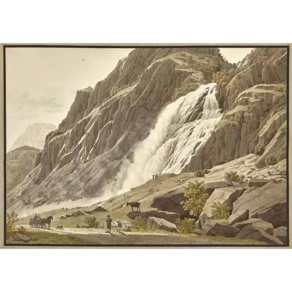 Johann Jakob Biedermann — La Cascade de Pissevache.