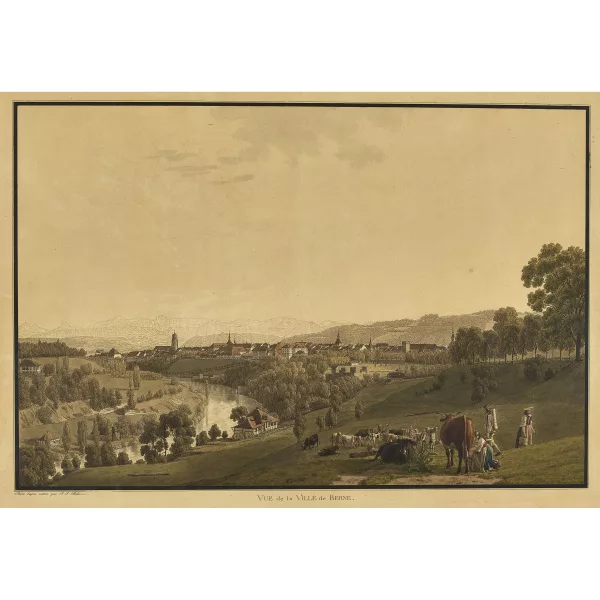 Johann Jakob Biedermann — "Vue de la Ville de Berne".