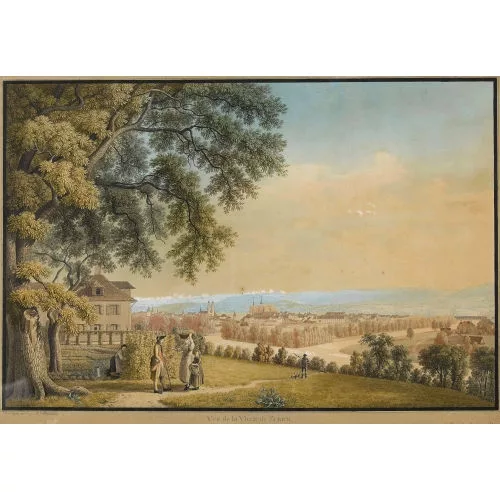 Johann Jakob Biedermann — "Vue de la Ville de Zurich".