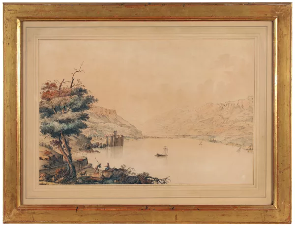 Johann Jakob Biedermann — Vue de la ville de Fribourg,