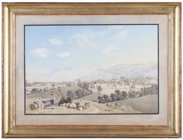 Johann Jakob Biedermann — Vue de Sarnen, Vue de la ville de Lucerne